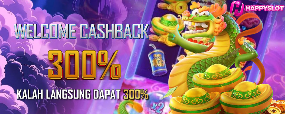 Welcome Cashback 300% TOx 25 - Kalah langsung dapa